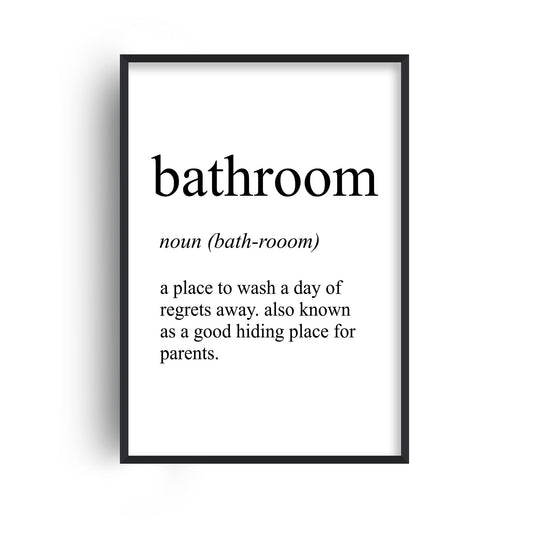 Bathroom Definition Print