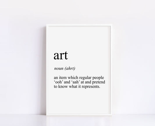 Art Definition Print