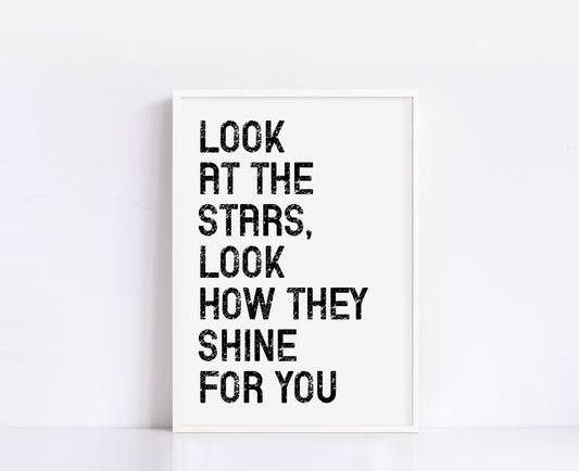 Look At The Stars Print