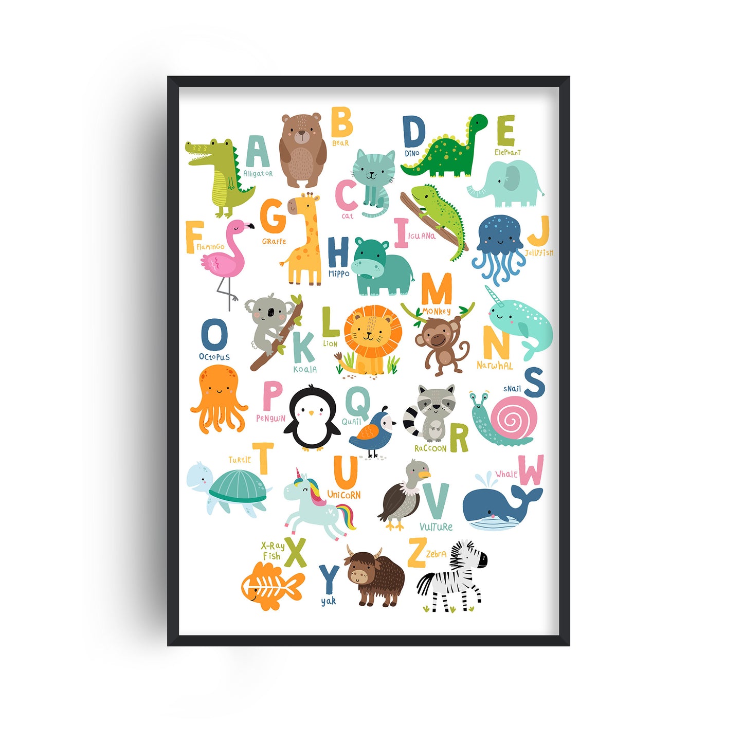 Animal Alphabet Print