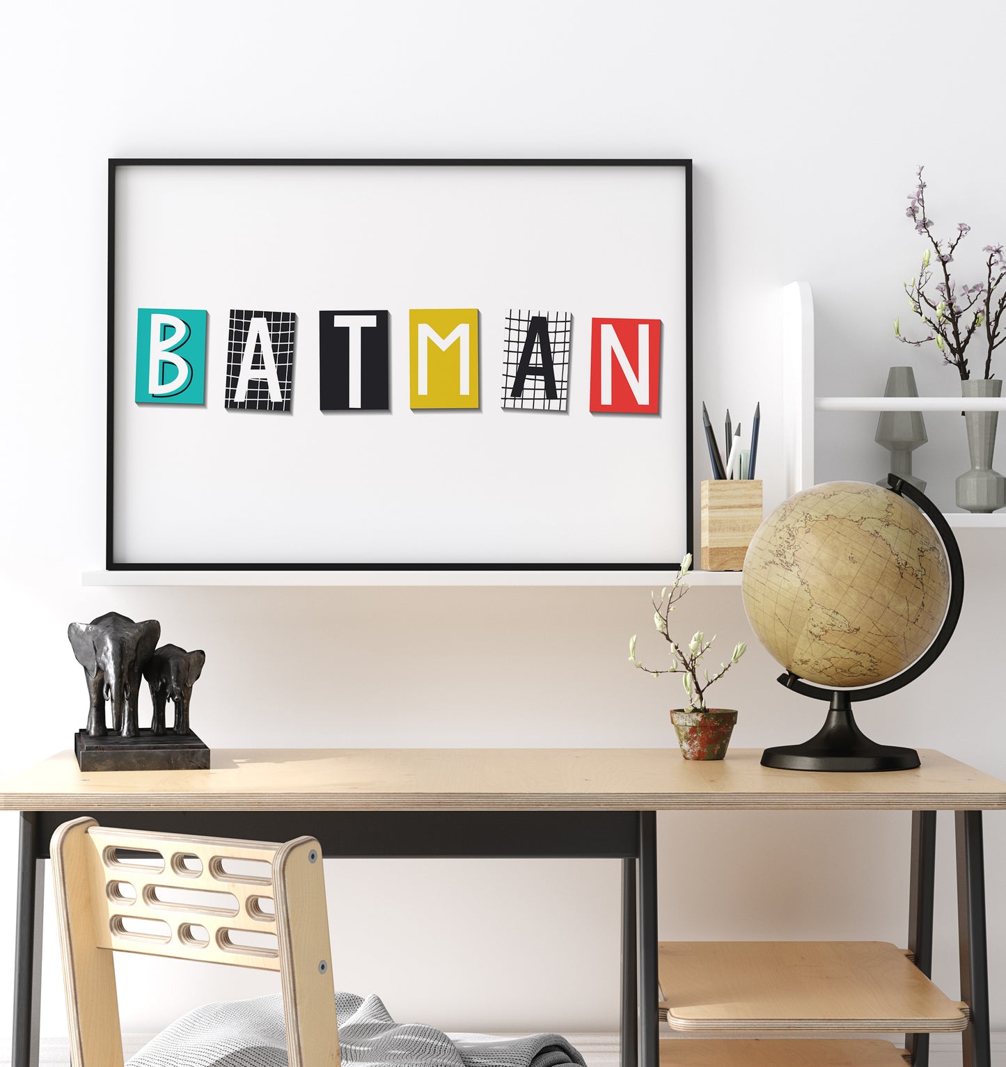 Batman Typography Print