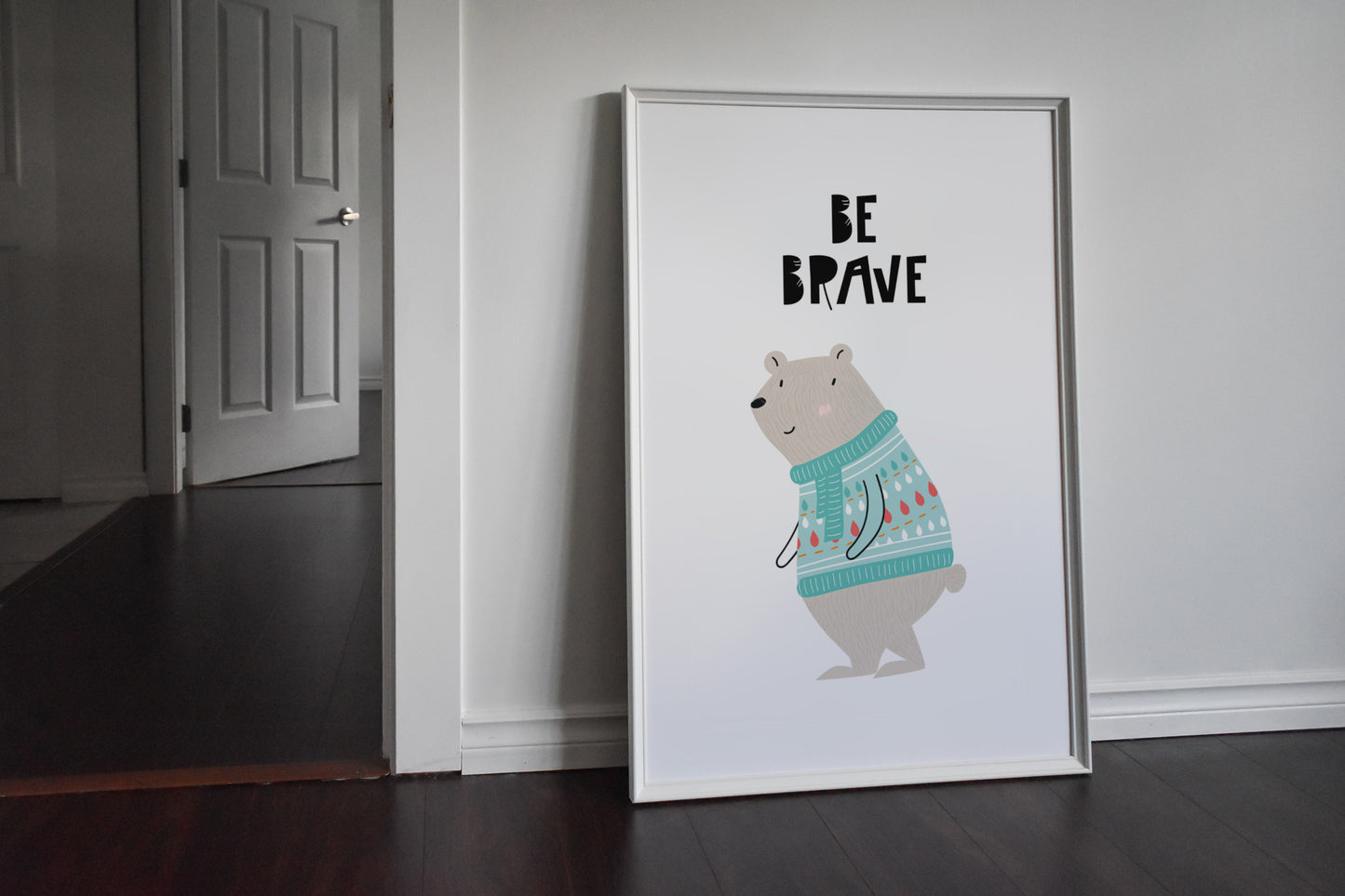 Be Brave Animal Pop Print