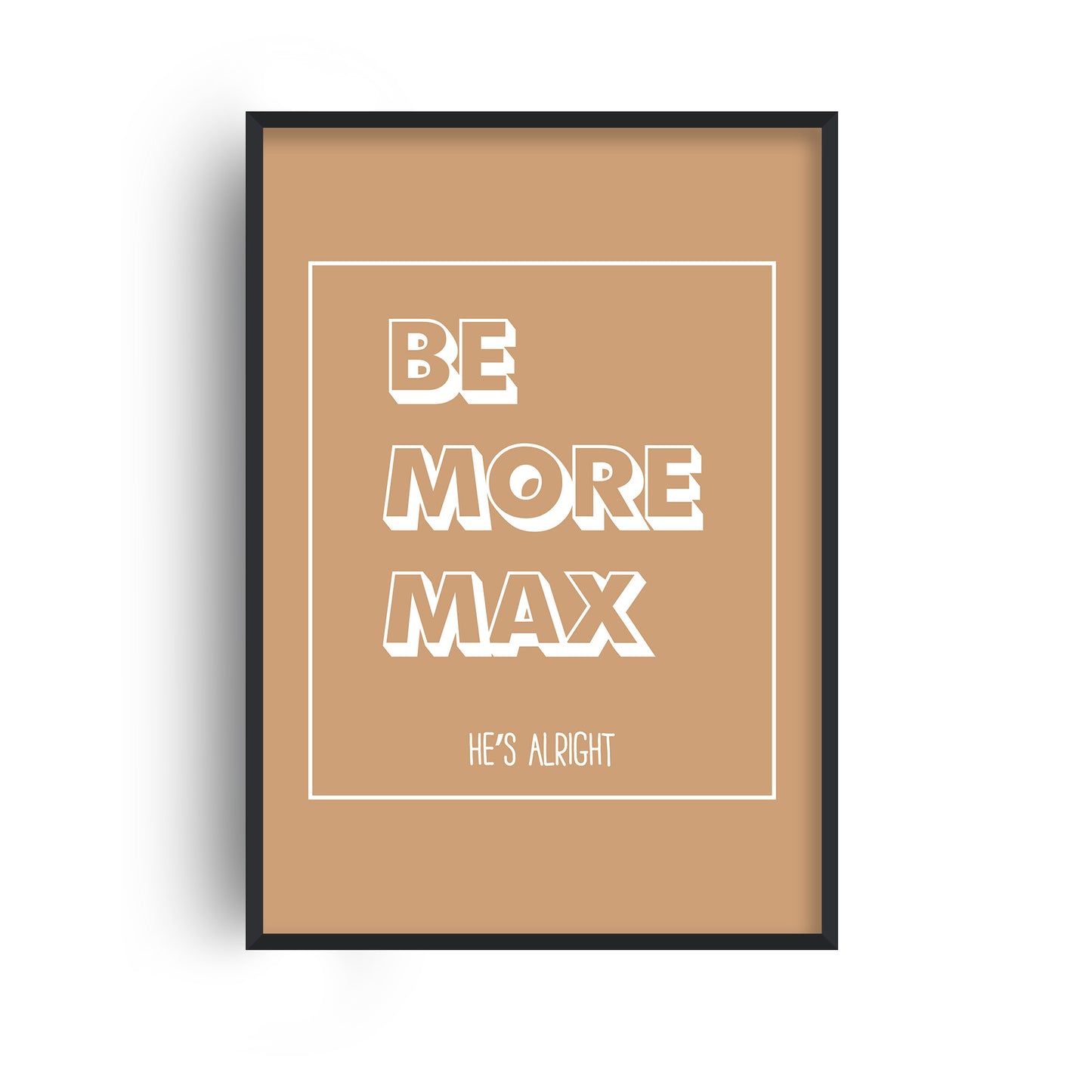 Personalised Be More Affirmation Sand Print