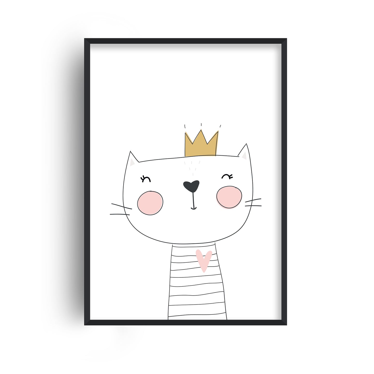 Cat with Crown Print