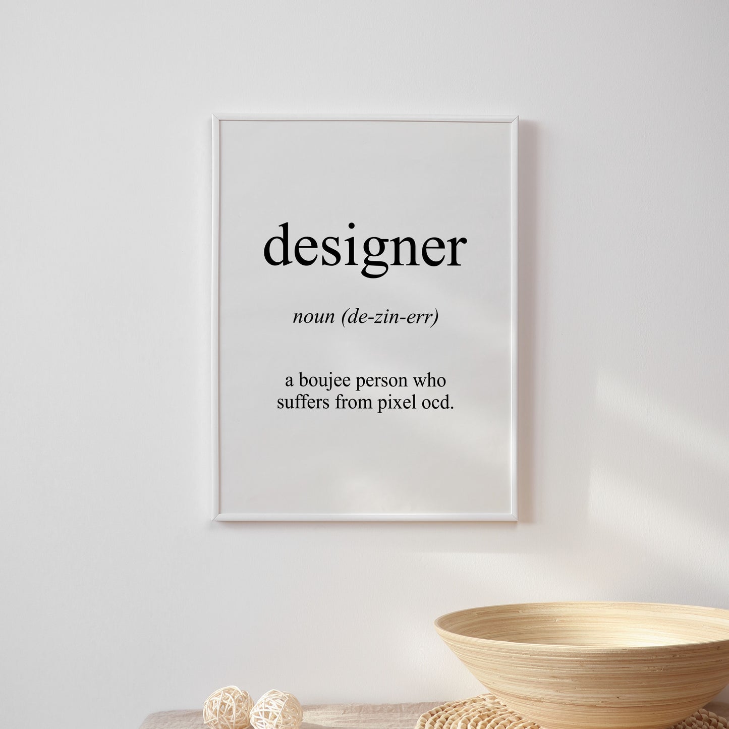 Designer Meaning Print