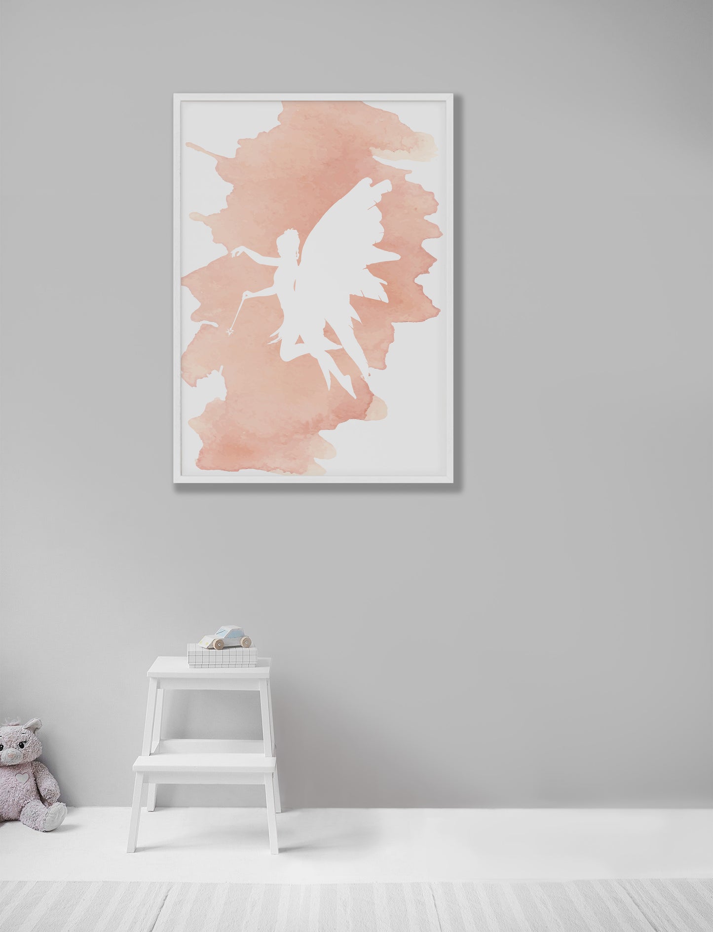 Fairy Peach Watercolour Print