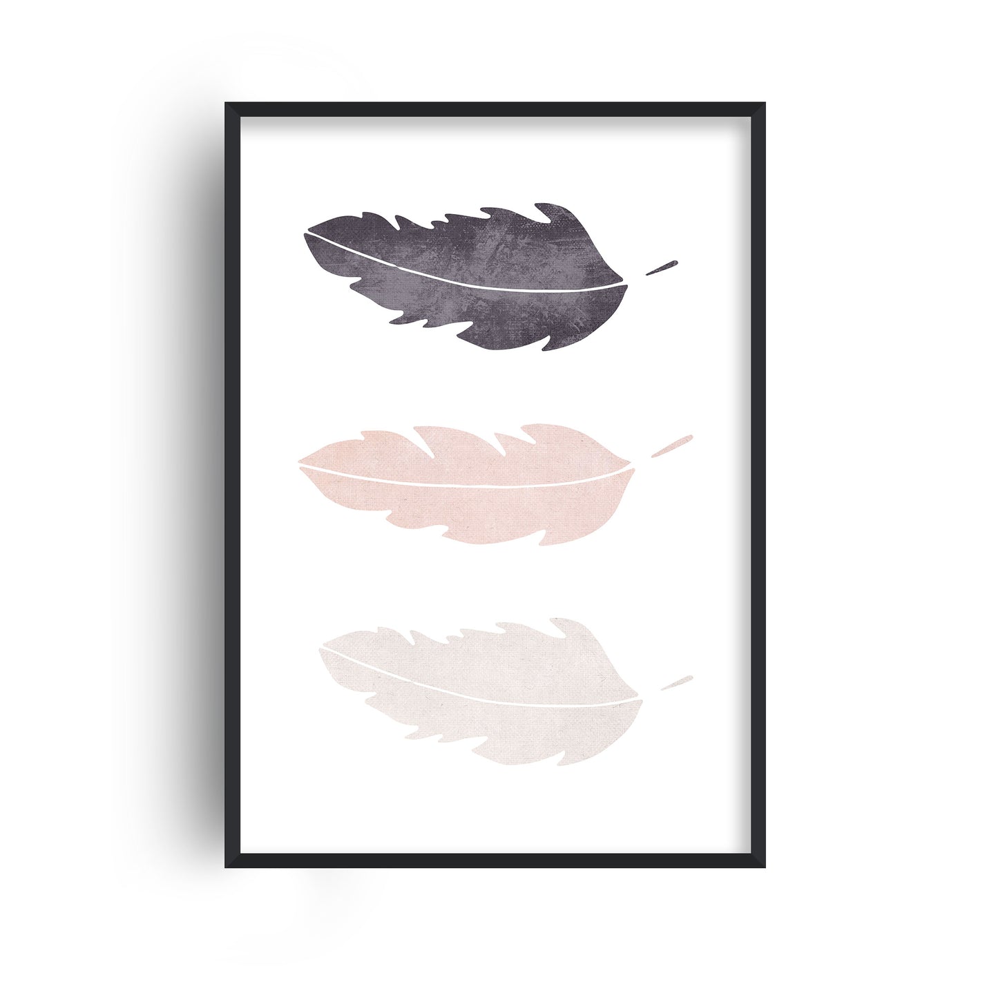 Feathers Pink Cotton Print