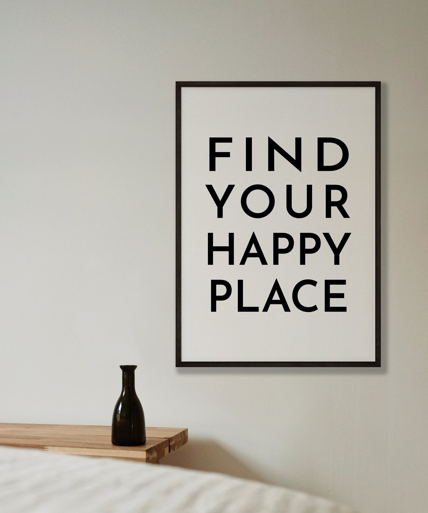 Find Your Happy Place Typography Print