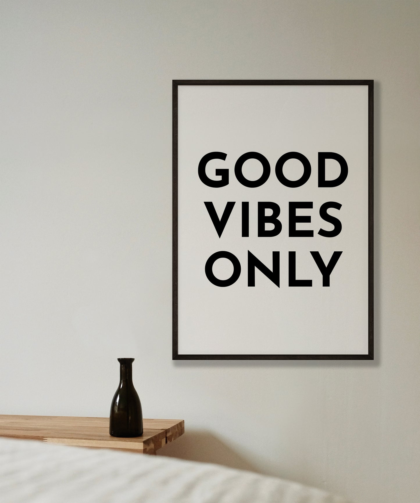 Good Vibes Only Typography Print