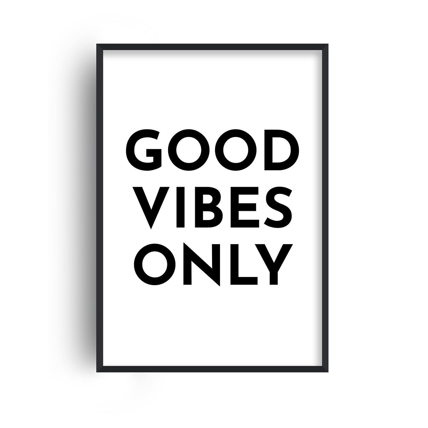 Good Vibes Only Typography Print