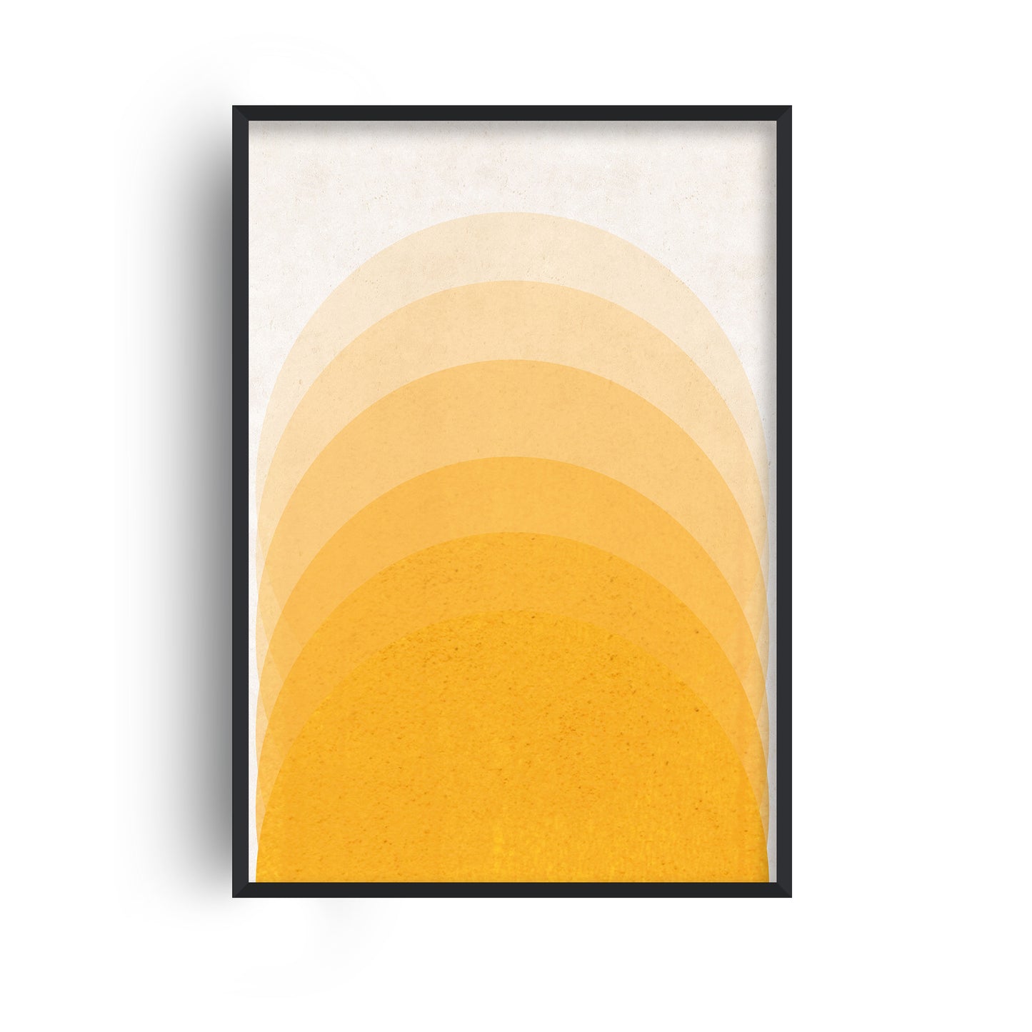 Gradient Sun Mustard Print