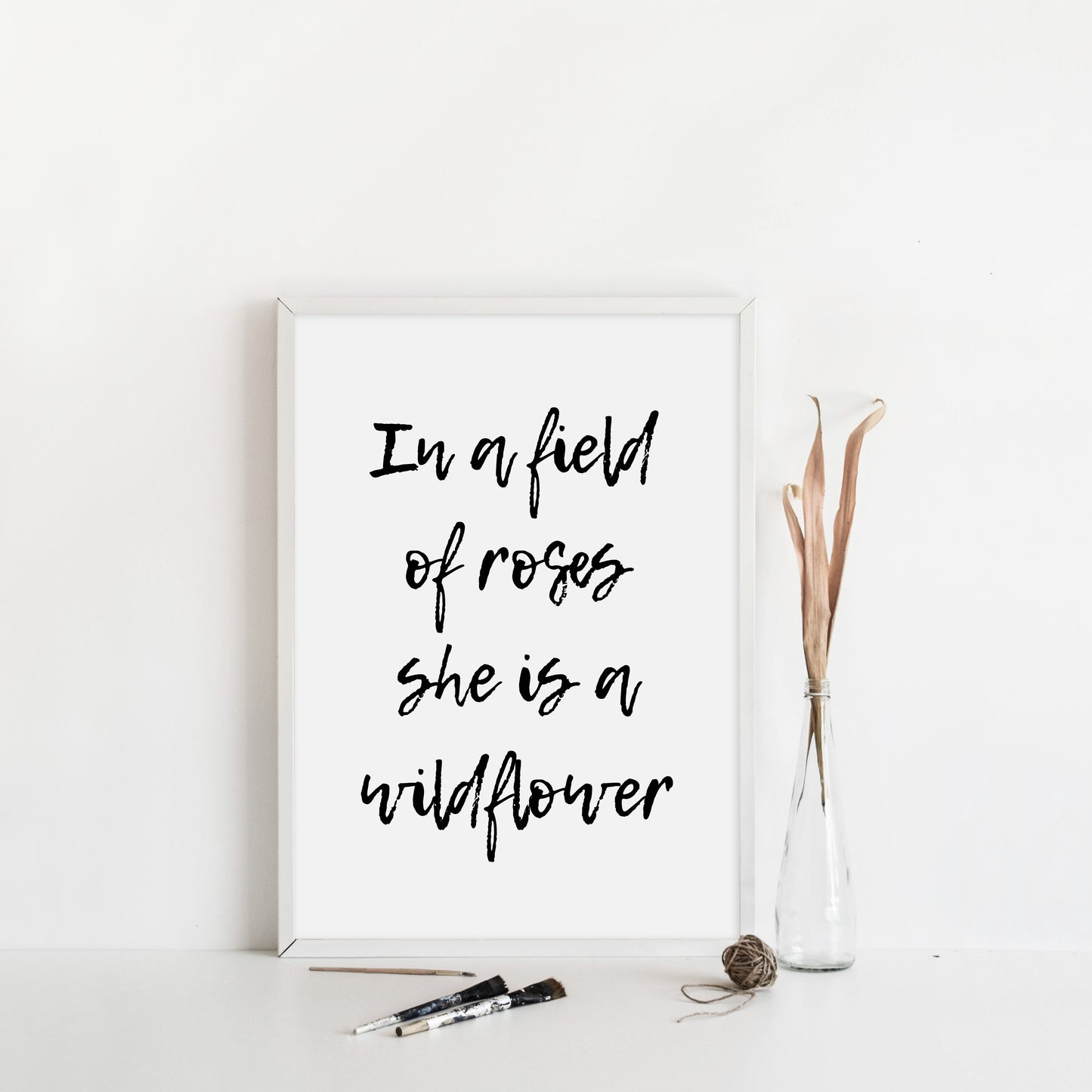 In a Field of Roses Print
