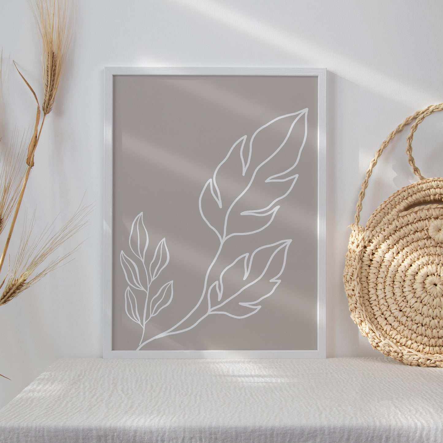 Inspired Stone Plant Silhouette Print