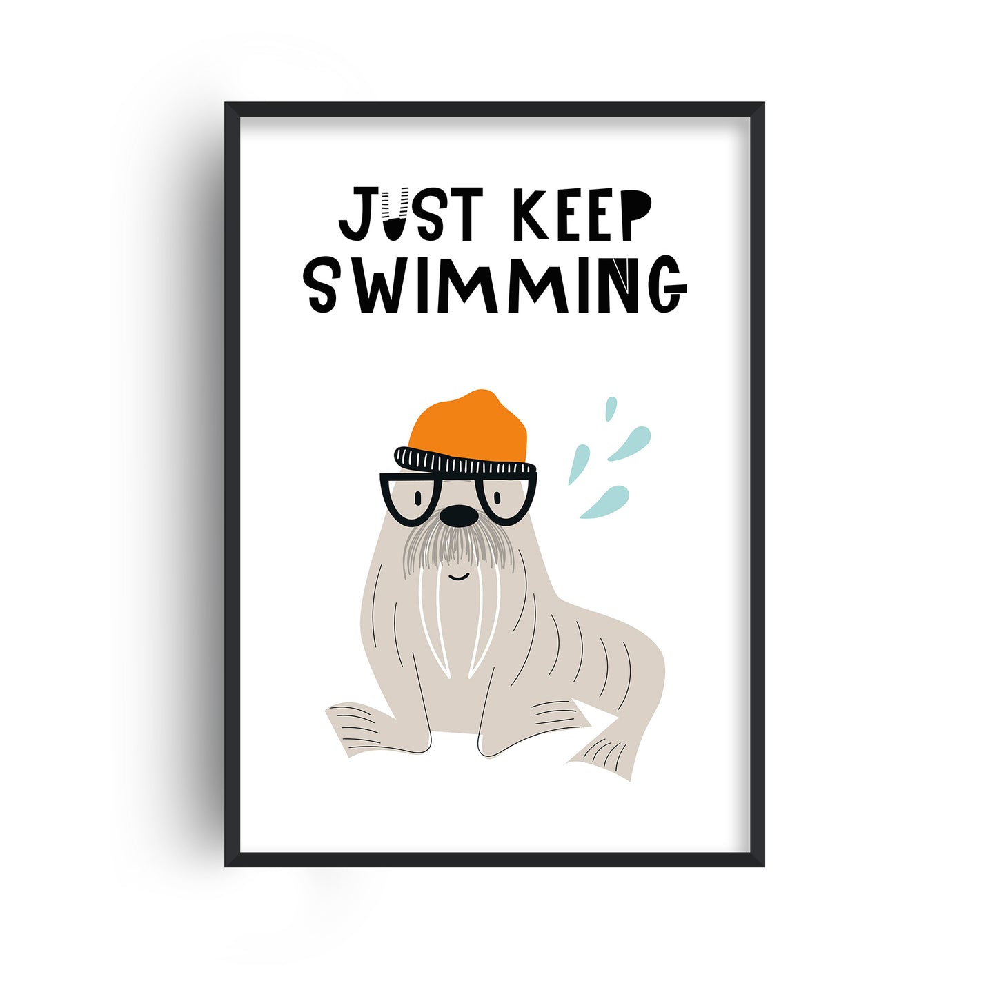 Just Keep Swimming Animal Pop Print