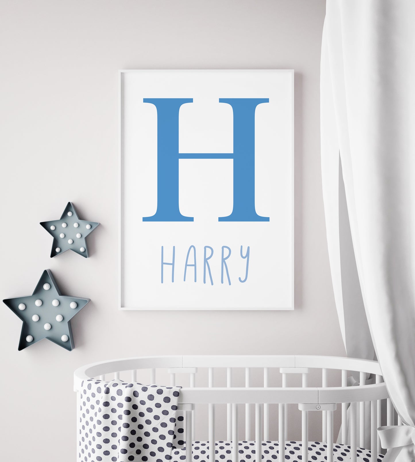 Personalised Name and Letter Colour Print