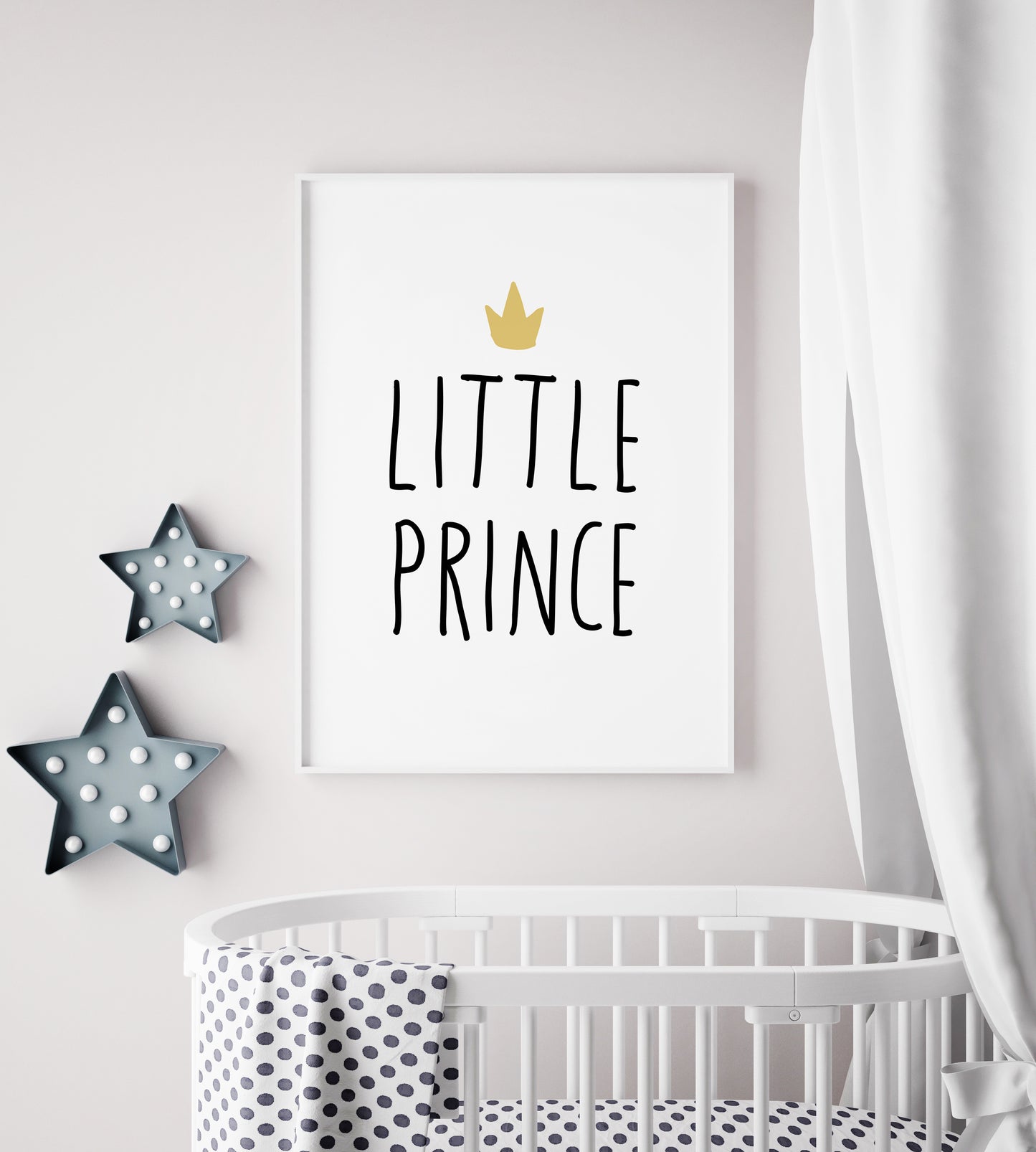 Little Prince Crown Print