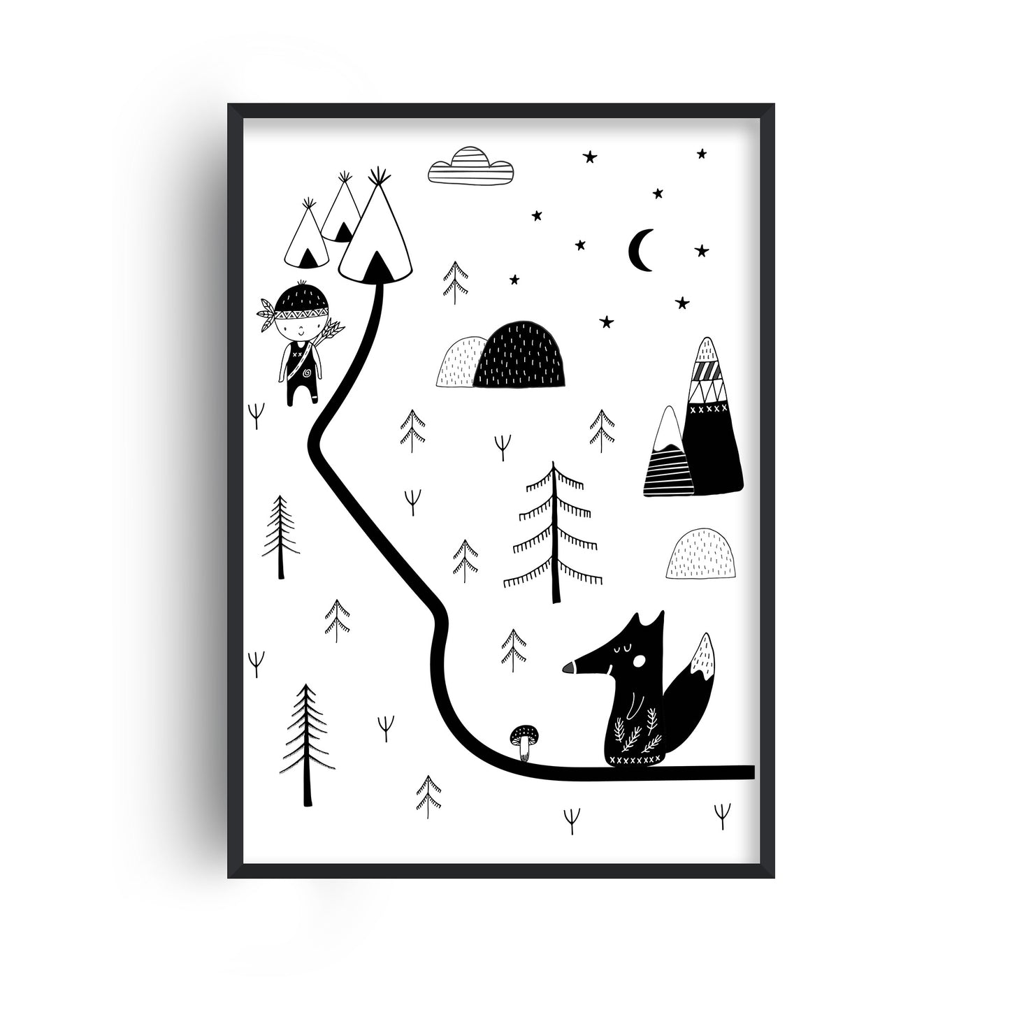 Little Explorer Winding Road Print