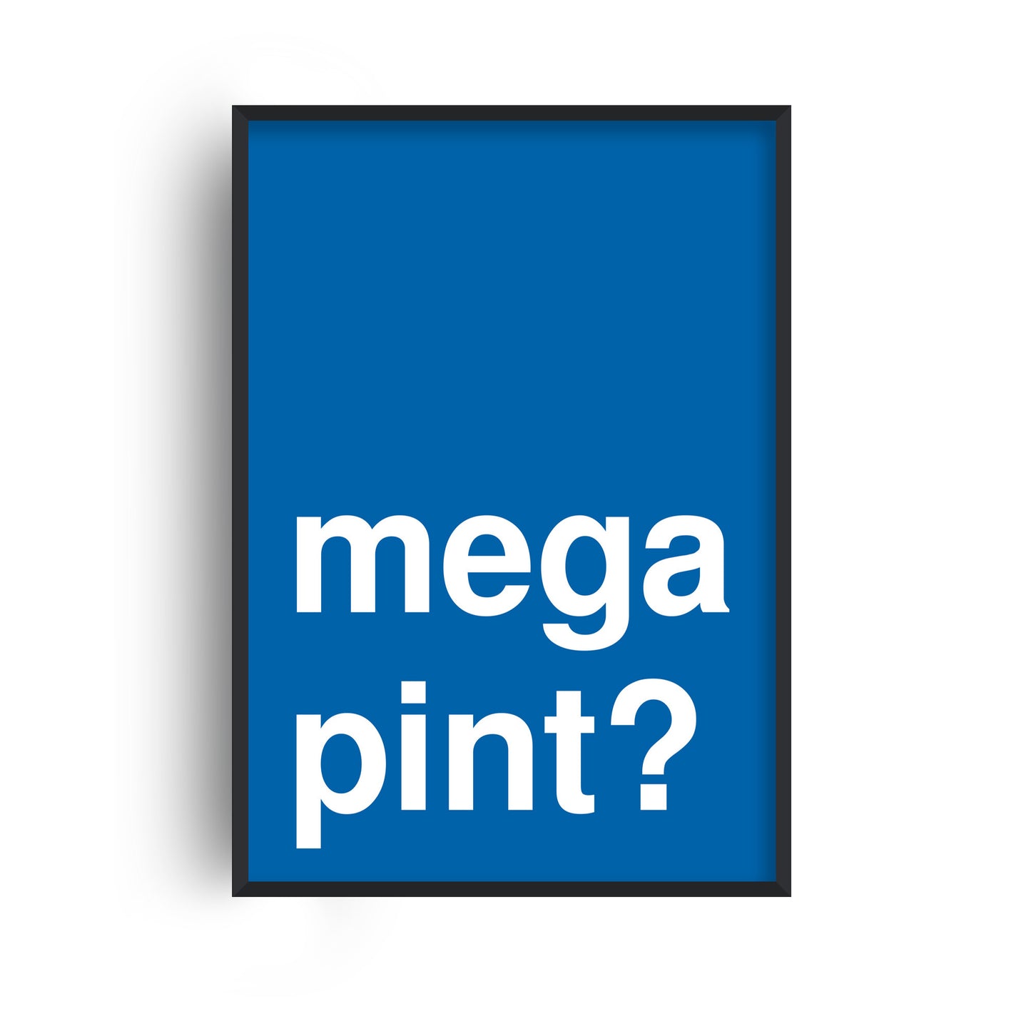 Mega Pint Statement Blue Print