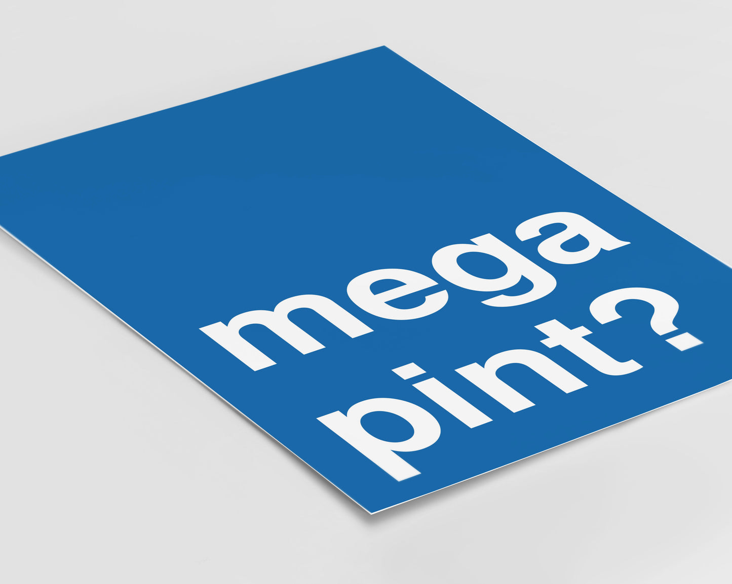 Mega Pint Statement Blue Print