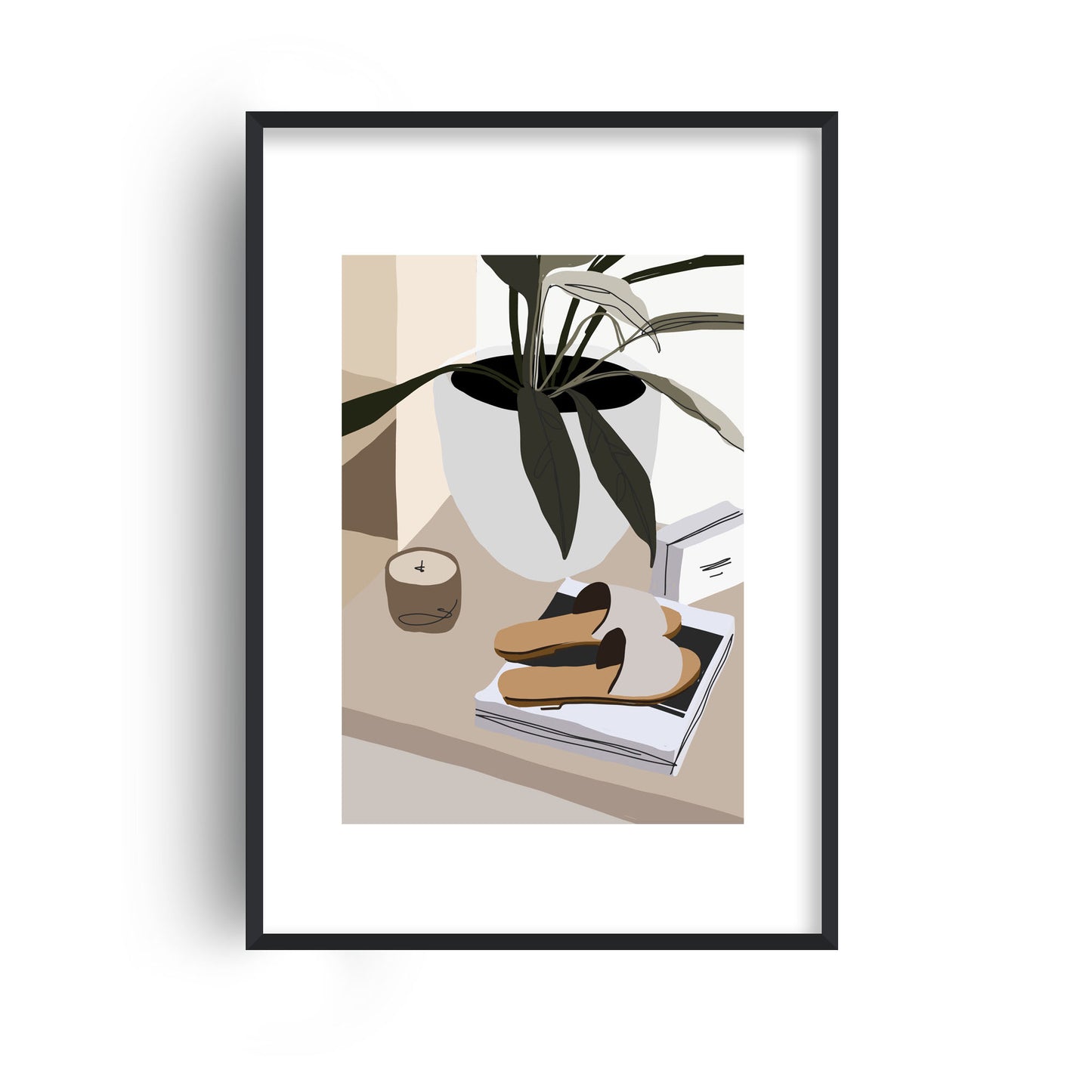 Mica Shoes and Plant N9 Print