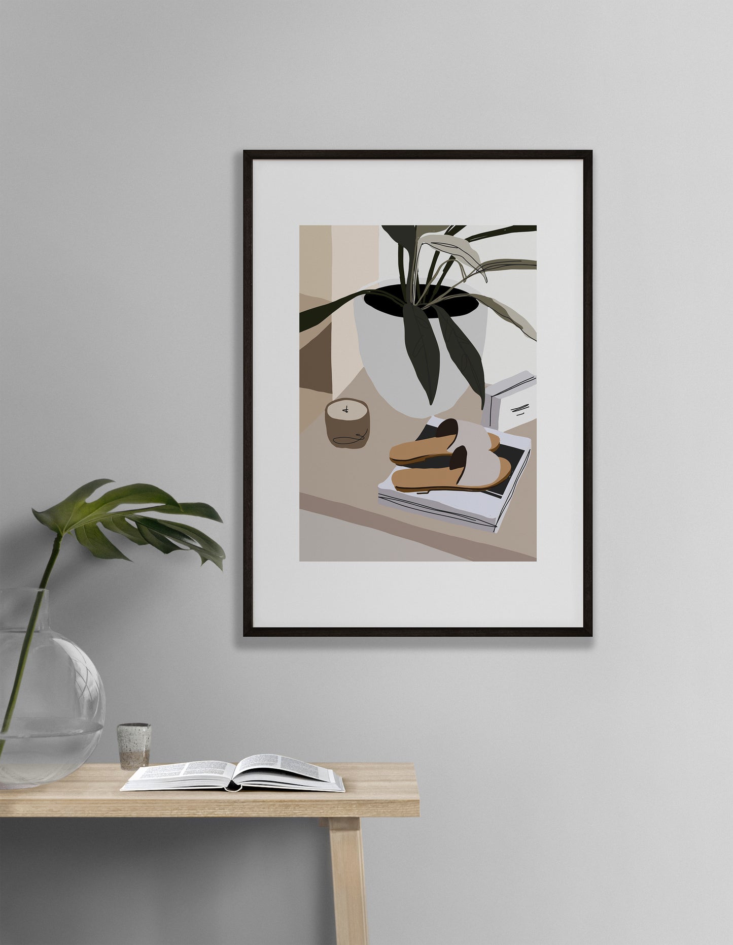 Mica Shoes and Plant N9 Print