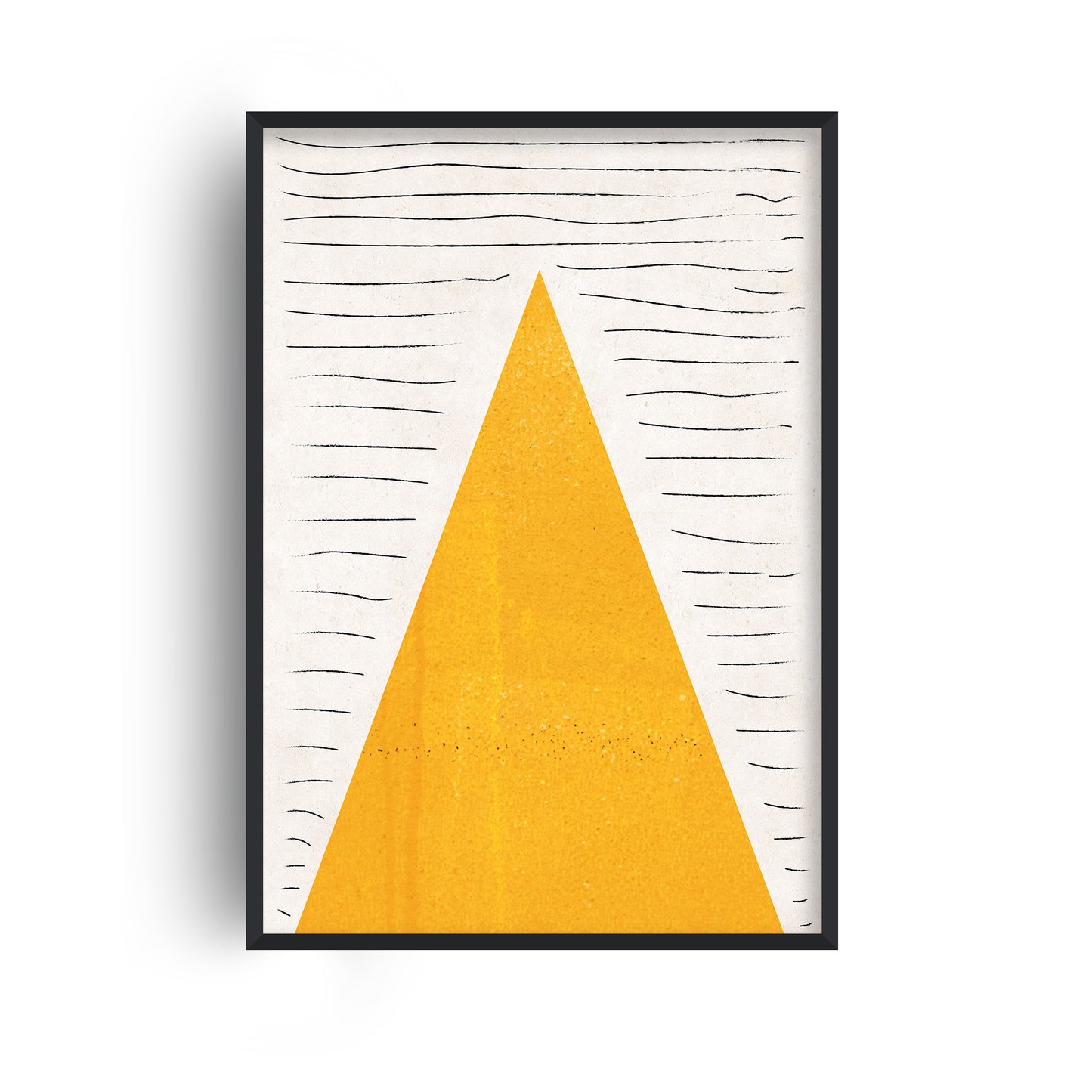 Mountain Lines Mustard Print