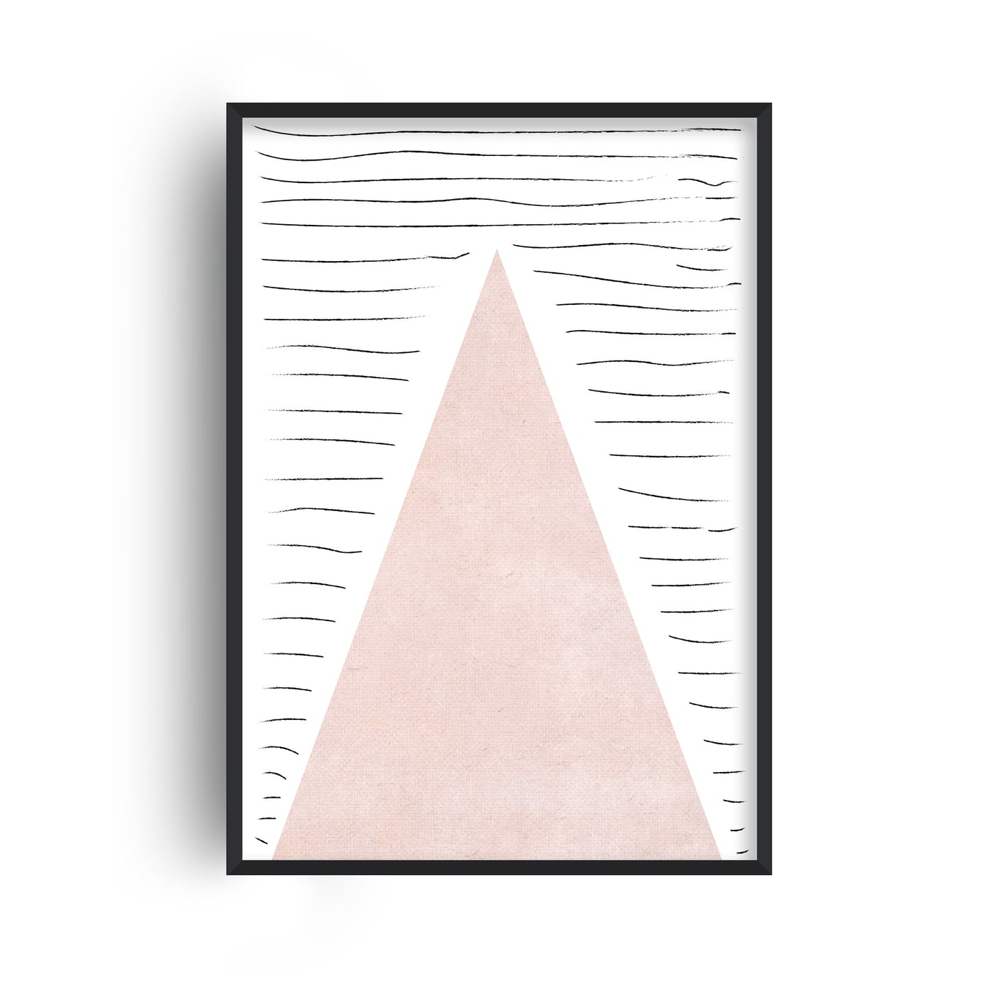 Mountain Lines Pink Cotton Print