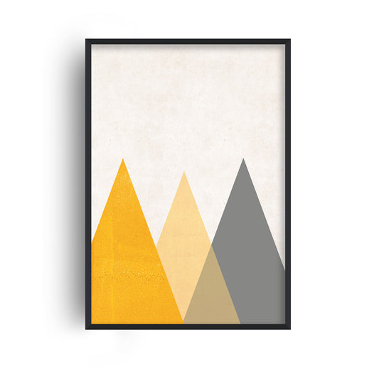 Mountains Mustard Print
