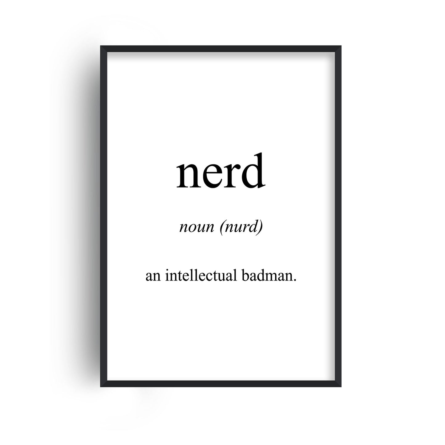 Nerd Meaning Print
