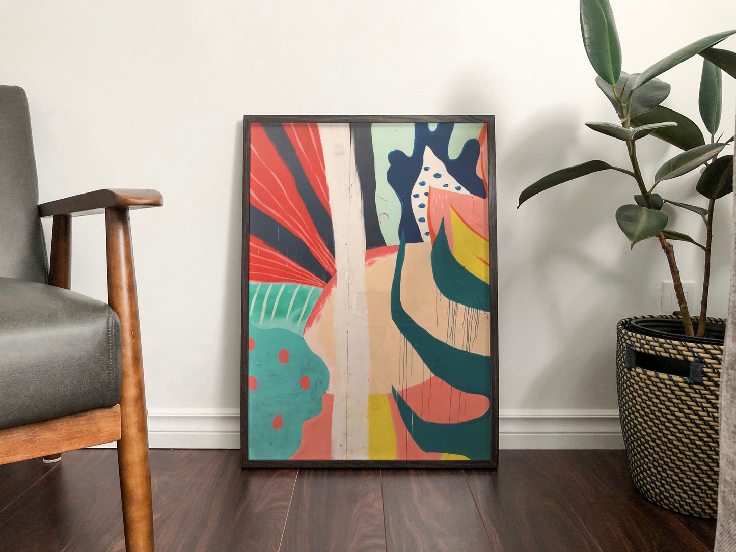 Painted Abstract Shapes Print