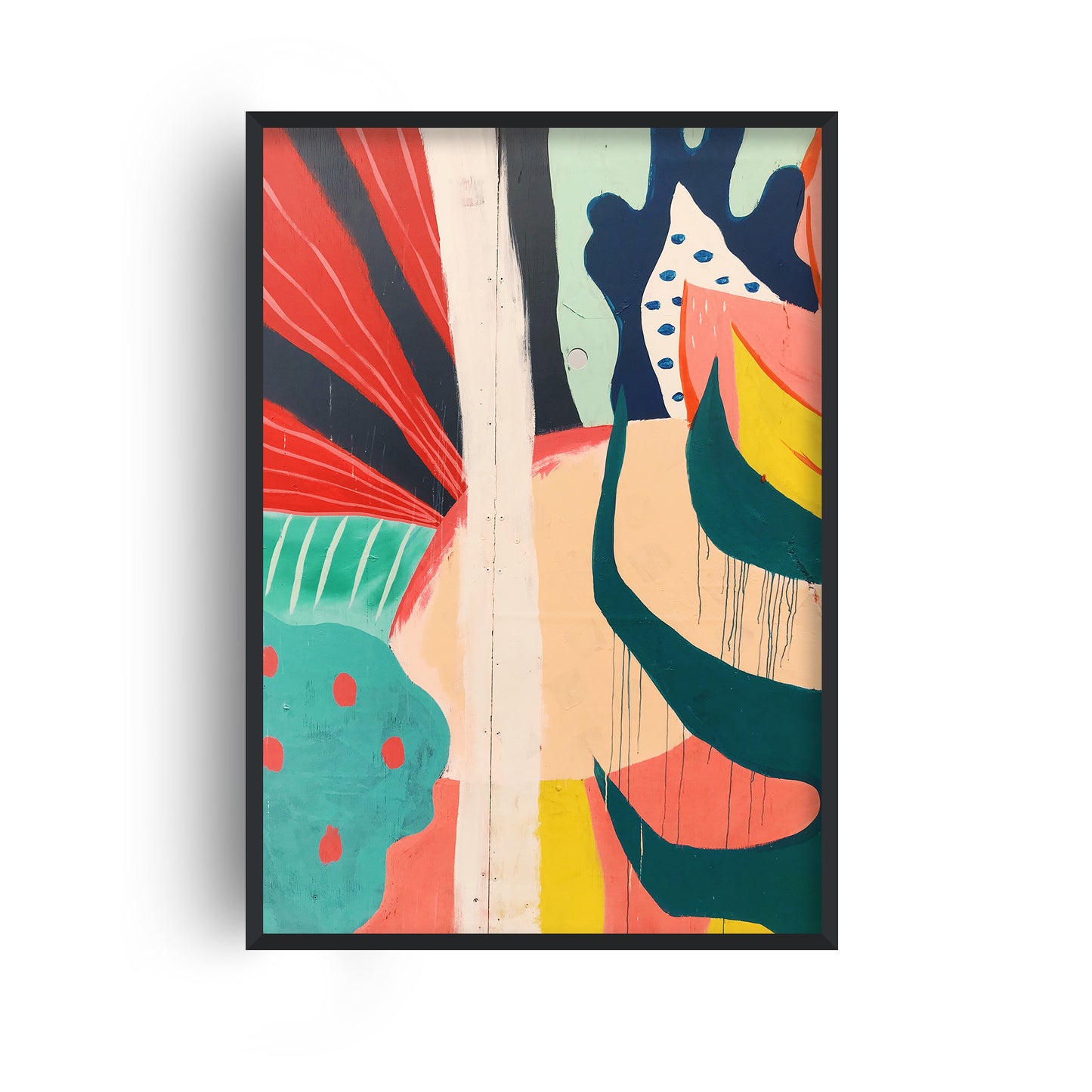 Painted Abstract Shapes Print