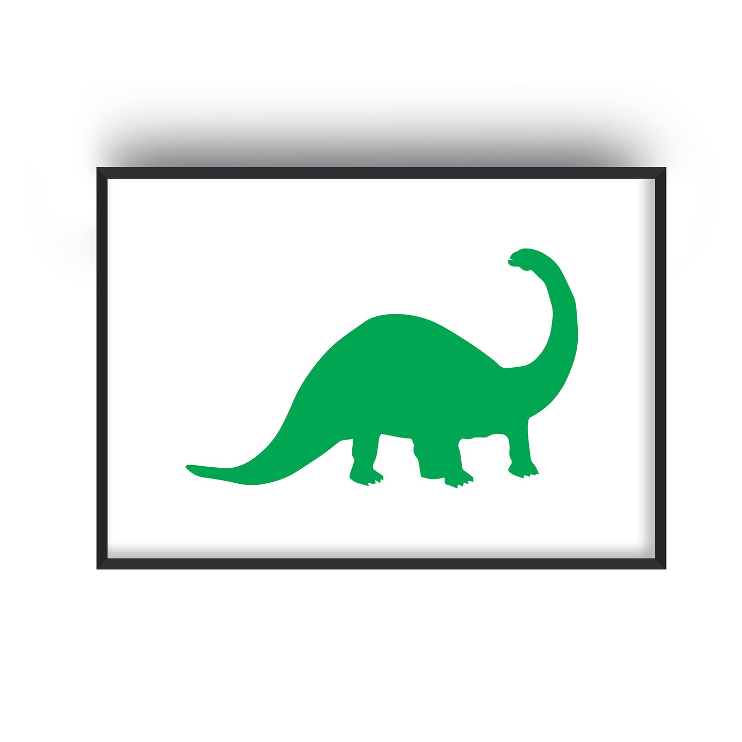 Sauro Dinosaur Green Print