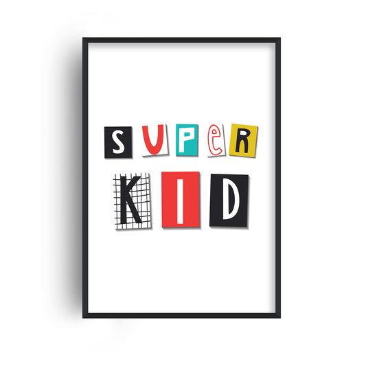 Super Kid Typography Print