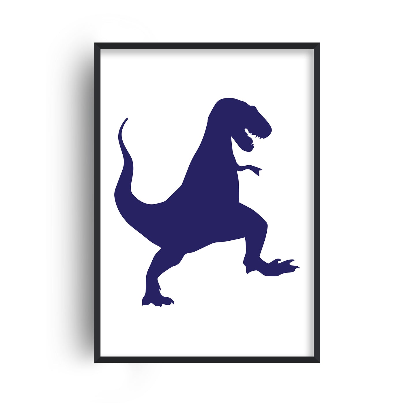T-Rex Dinosaur Navy Print