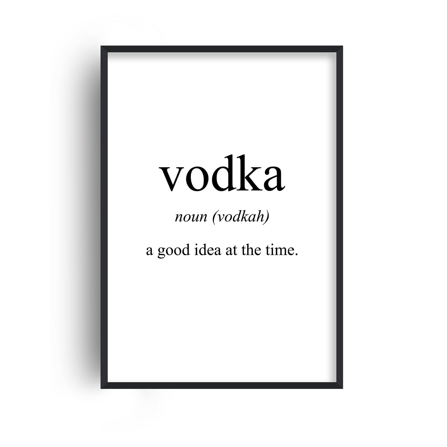 Vodka Meaning Print