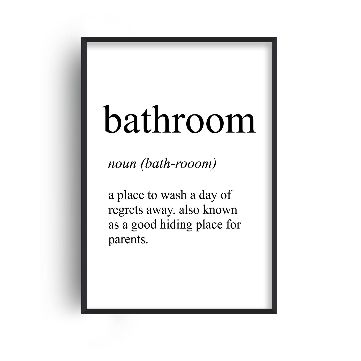 Bathroom Definition Print
