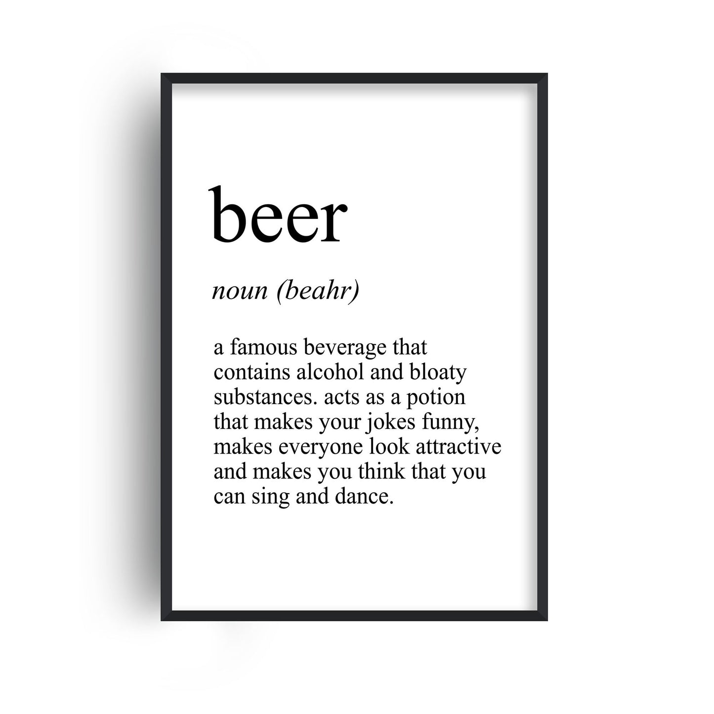 Beer Definition Print