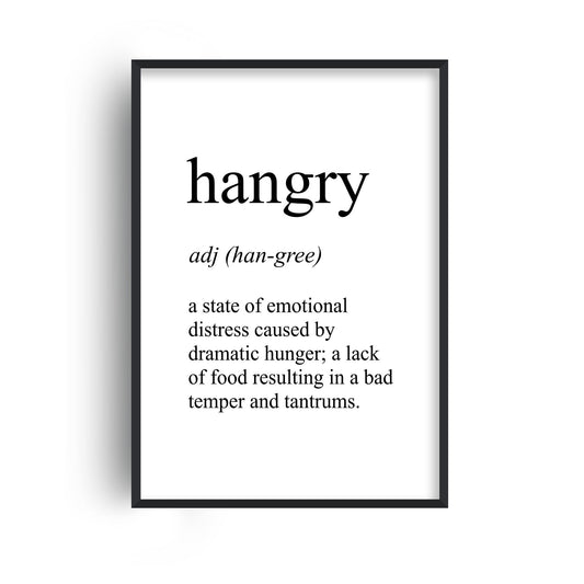 Hangry Definition Print