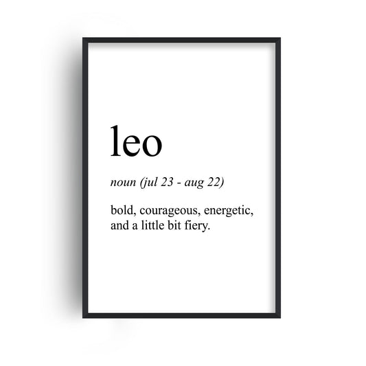 Leo Definition Print