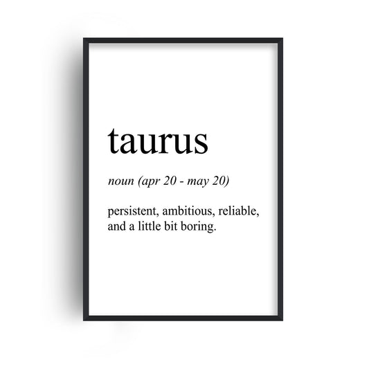 Taurus Definition Print