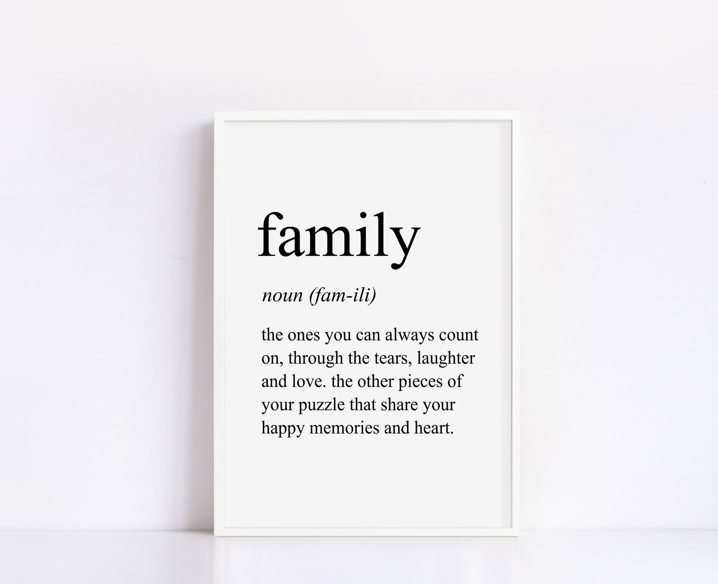 Family Definition Print
