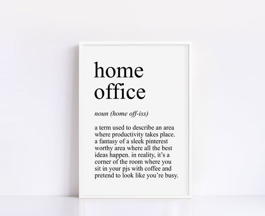 Home Office Definition Print