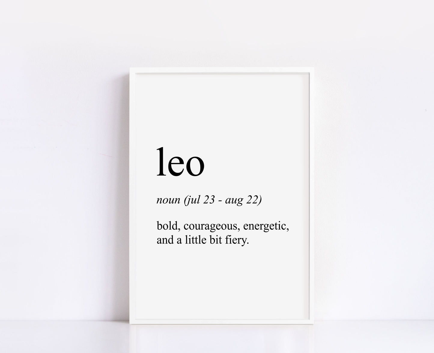 Leo Definition Print
