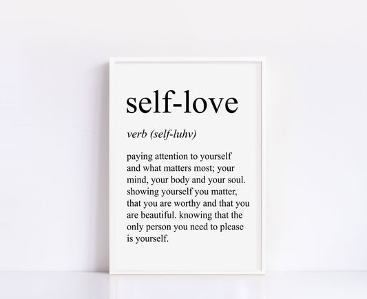 Self-Love Definition Print