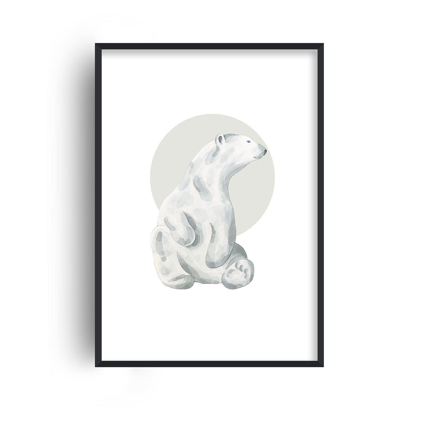 Watercolour Polar Bear Print