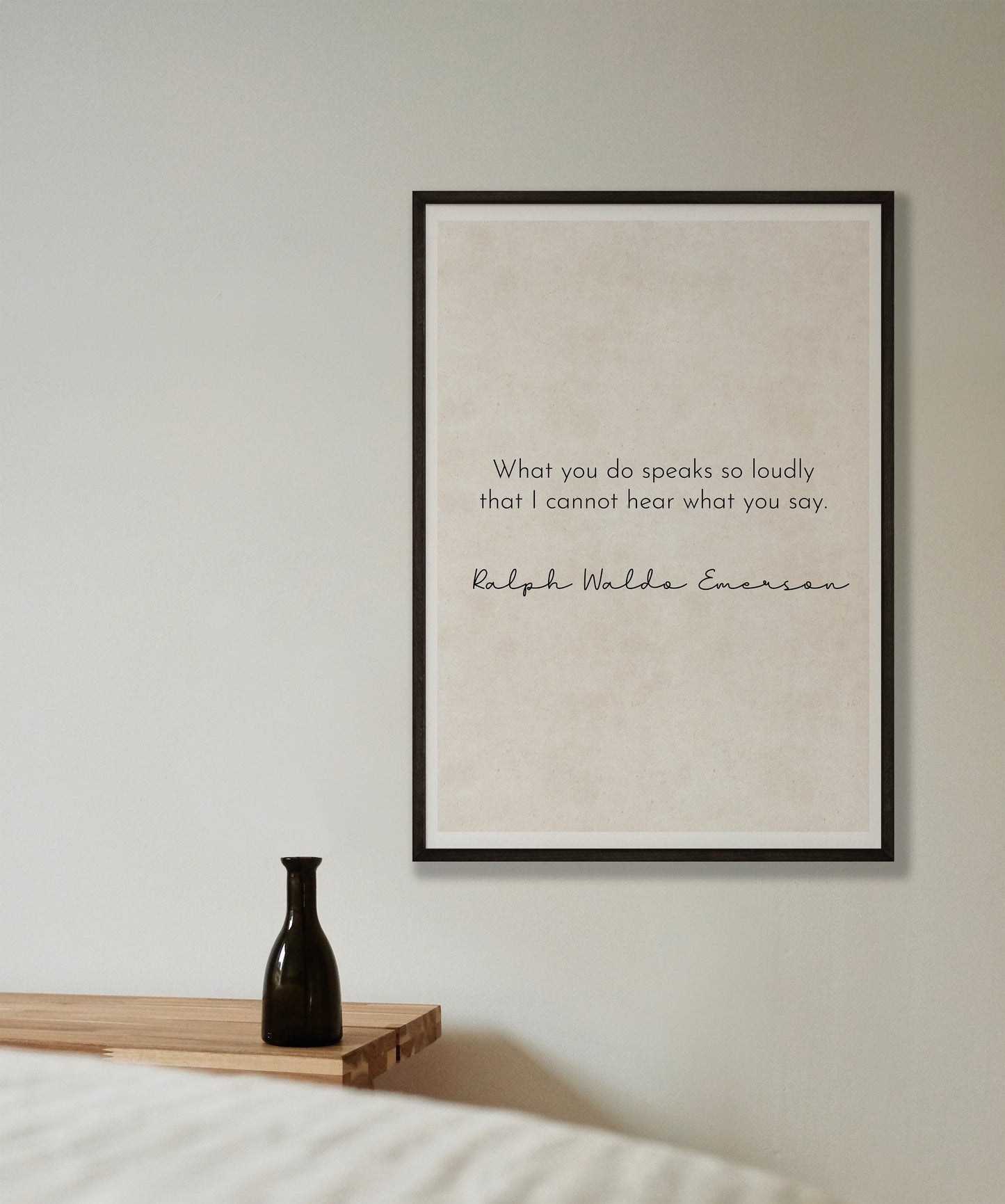 What You Do - Emerson Quote Print