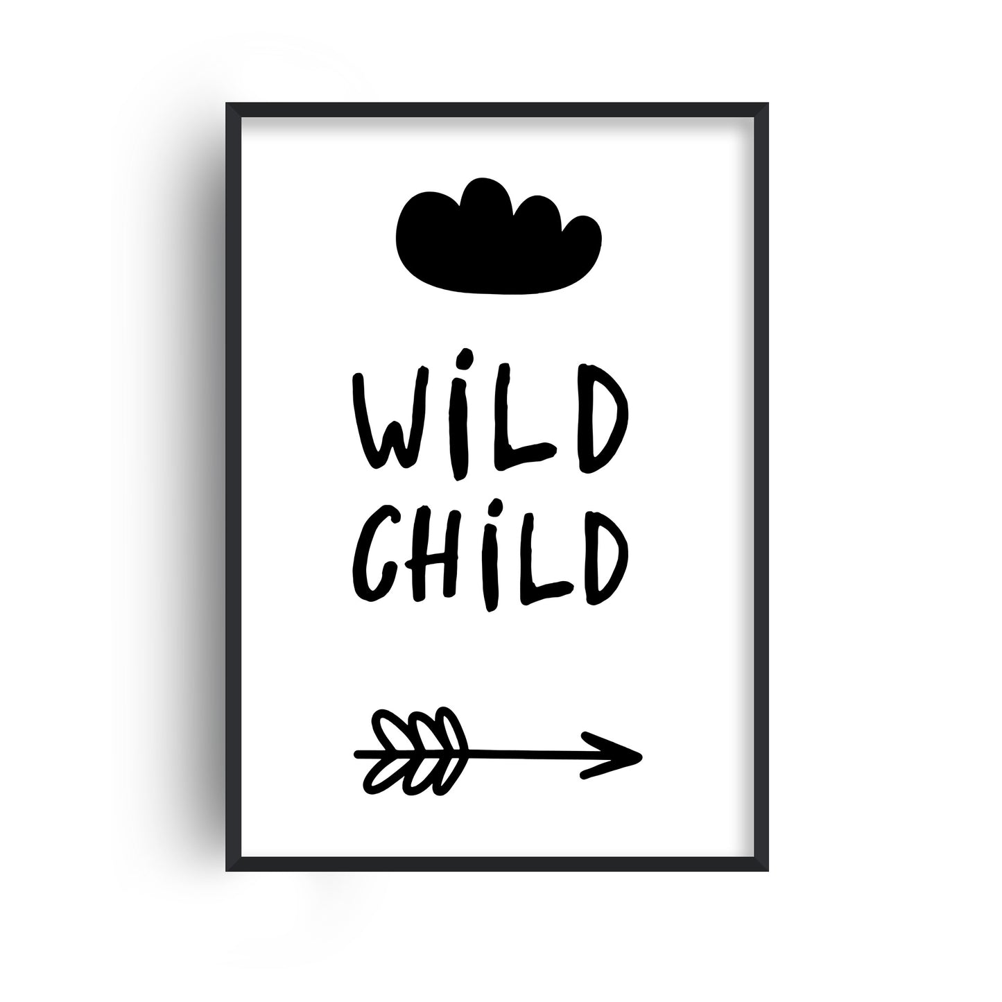 Wild Child Cloud Black Print