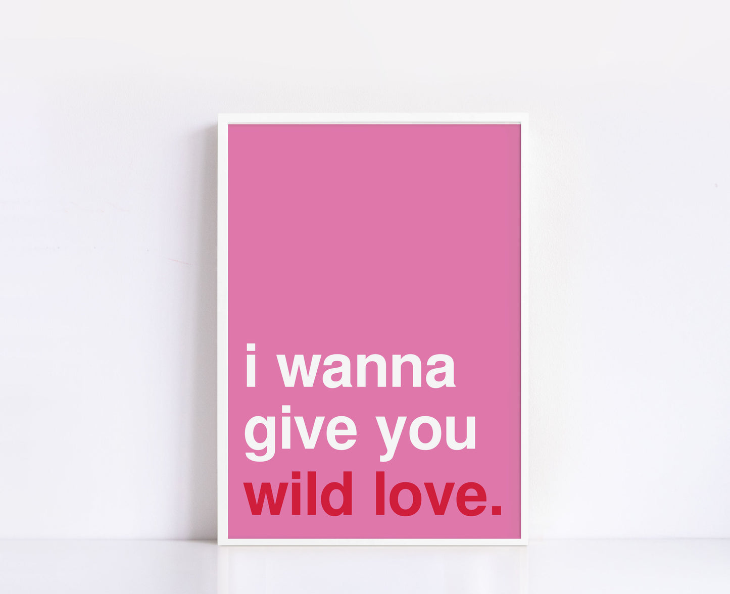 Wild Love Statement Pink Print