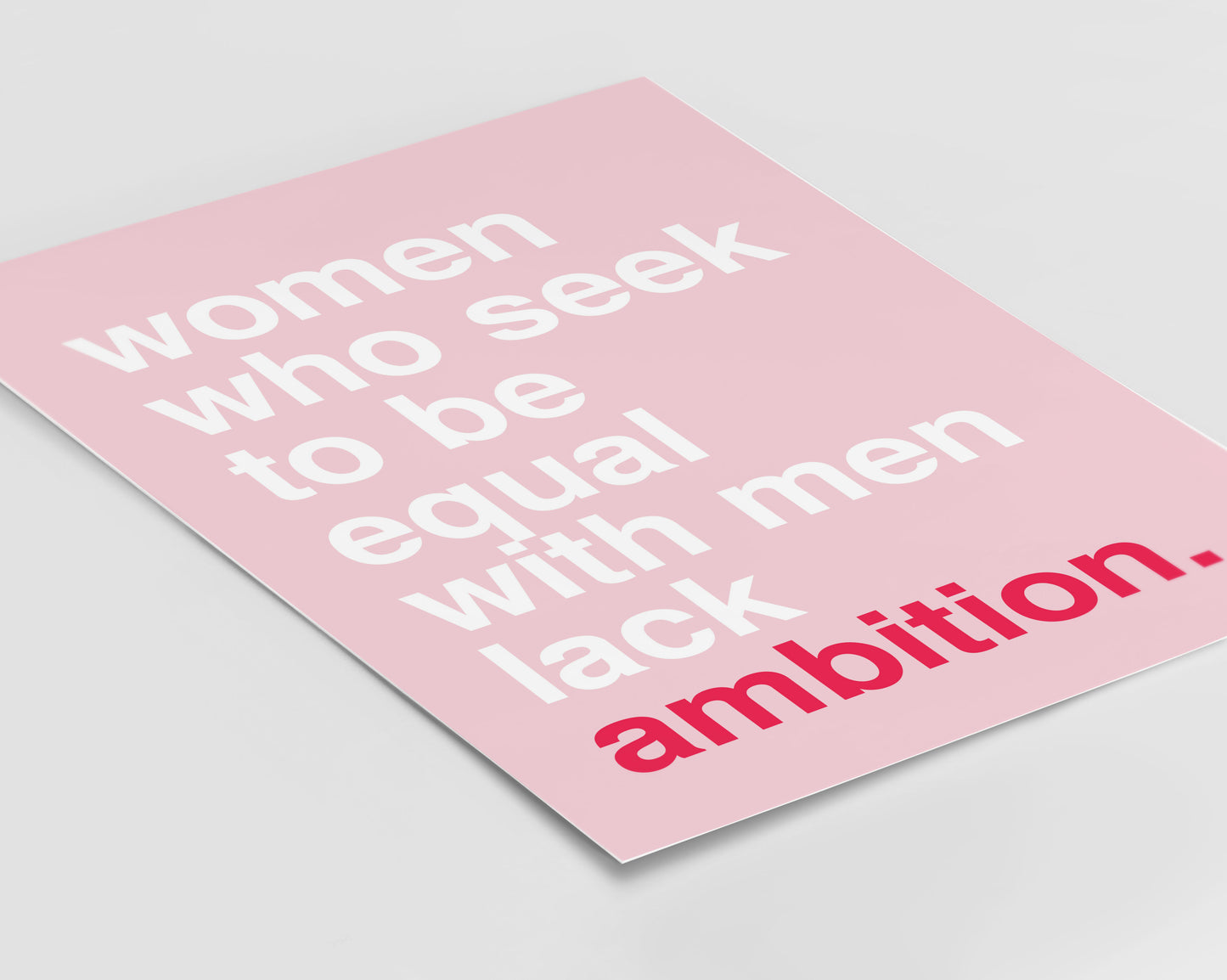 Women Who Seek Statement Pink Print