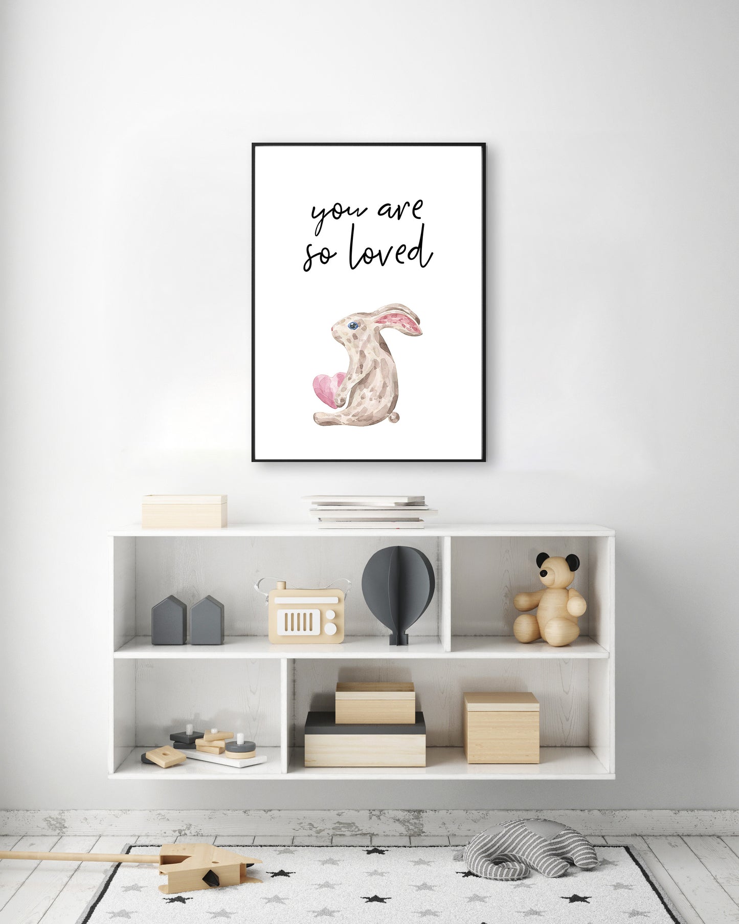 You Are So Loved Bunny Print